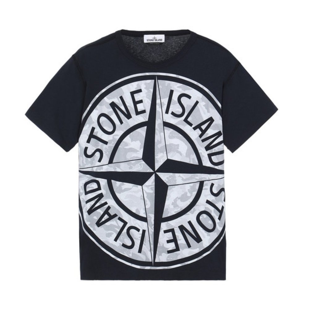 Stone Island Big Loom Graphic T-Shirt in Black – Size M